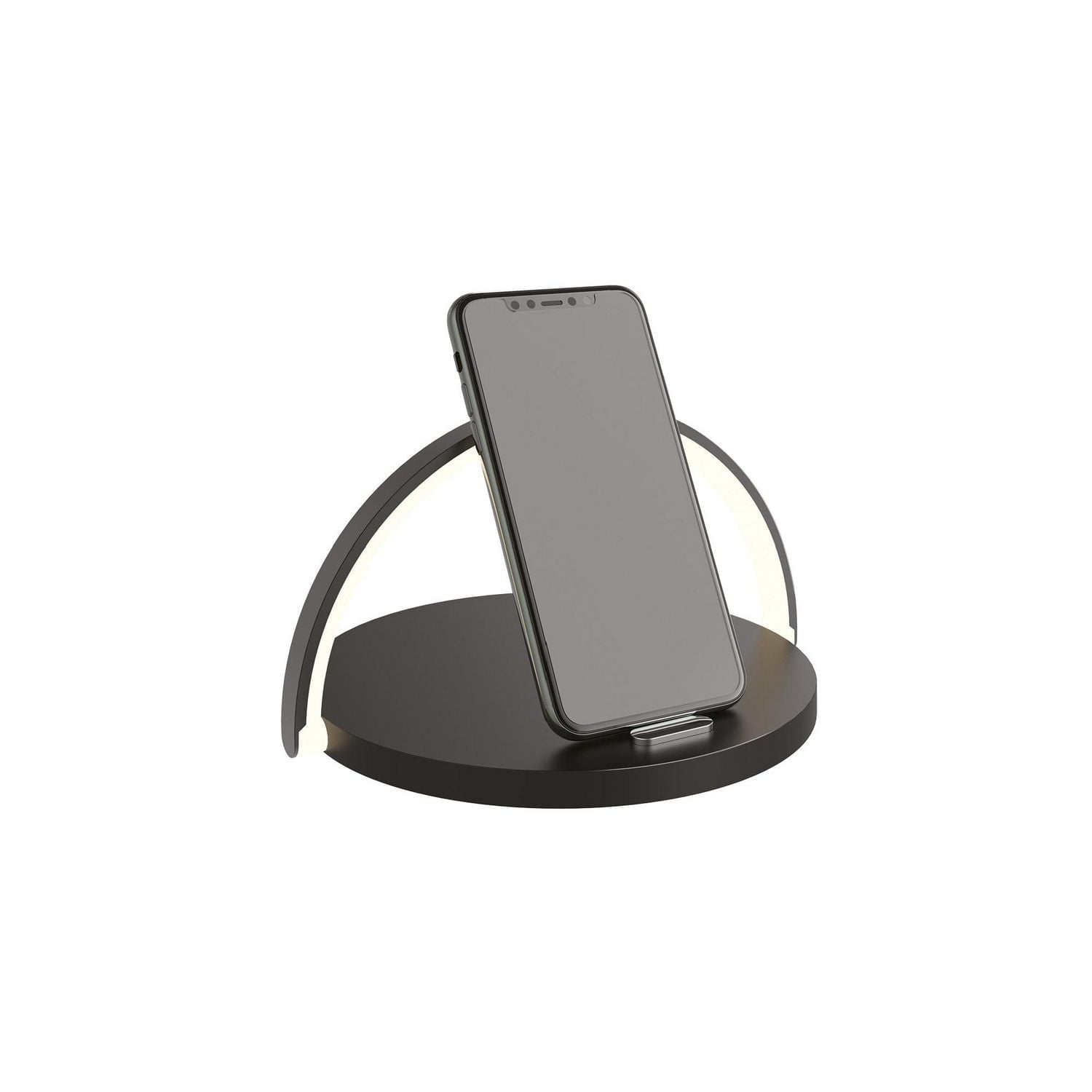 CJ Tech 15-watt LED Mood Lighting Fast Wireless Charger - Black