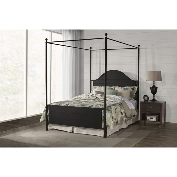 Hillsdale Furniture Cumberland Black Metal Canopy King Bed Walmart