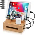 thumbnail image 5 of Bamboo Multi Device Charging Station with Ample Storage, 5 of 5