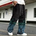 thumbnail image 5 of GrmtClth Pants for Men Bohemian Aztec Graphic Vintage Abstract Pattern High Waist Relaxed Fit Streetwear Lounge Slacks XL, 5 of 6