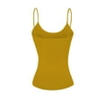 thumbnail image 2 of Basic Women Short Cami Built-In Shelf Bra - D.Mustard, M, 2 of 3
