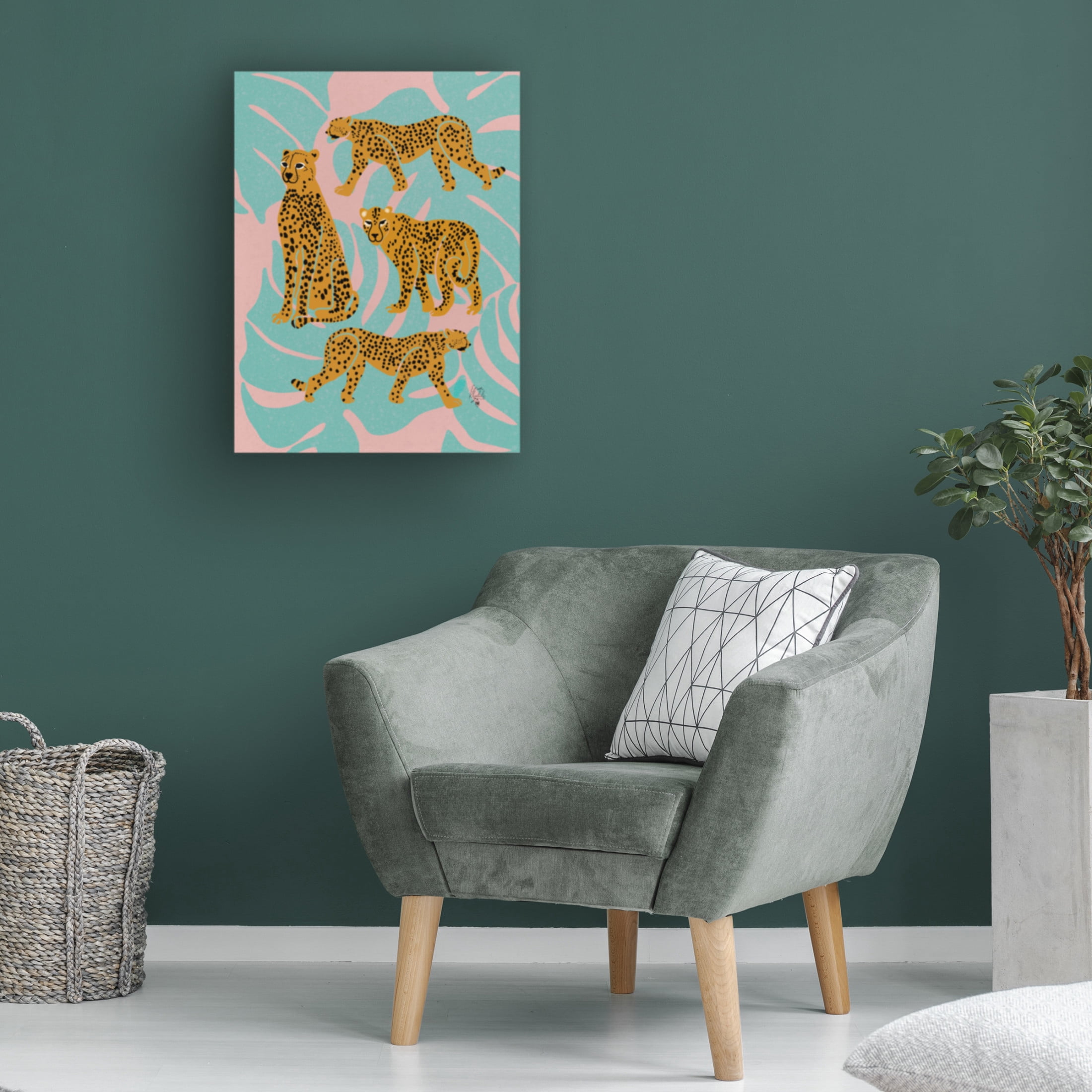 Trademark Fine Art Erum Khalili Leopards Canvas Wall Art
