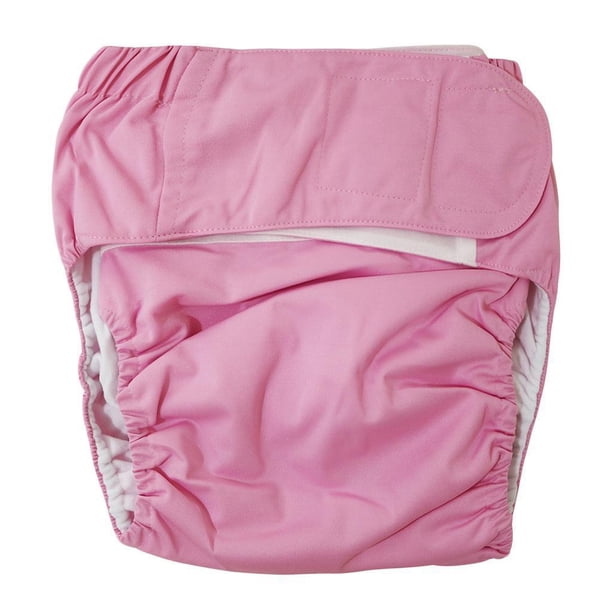 Minnieouse Reusable Adult Cloth Diapers Pants Washable Aid Size Incontinence One masajeadores Rosa