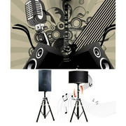 Universal Portable Retractable Black Heavy Duty Tr Surround Holder Pole Mount DJ PA Speaker Stand Support Bracket on sale