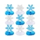 thumbnail image 2 of 9 centros de mesa de copos de nieve, adornos 3D con temática de copos de nieve, decoración para fiestas navideñas en dormitorio o sala de estar. azul, 2 of 8