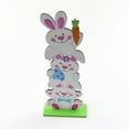 Jialili Easter Wooden Decorations Easter Wooden Party Scene Layout