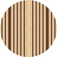 thumbnail image 1 of Ahgly Company Tapis d'Intérieur Lavables en Machine, Ronds, Transitionnels, Marron Selle, Ronds de 6', 1 of 7