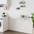 thumbnail image 2 of Dining Tables Laundry Room Folding Table Wall Mounted Folding Table for Small Spaces,Fold Down Desk,Workbench,Addition to Garage & Shed/Home Office/Laundry Room/Home Bar/Kitchen & Dining Room,31.5*15, 2 of 18