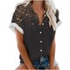 thumbnail image 1 of Blusa con estampado floral de manga corta con cuello en V para mujer OAVQHLG3B Store  lin121212, 1 of 4