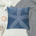 thumbnail image 2 of Shiartex Coastal Pillow Covers Navy Blue Starfish Throw Pillow Covers Beach Pillowcase Nautical Decor for Outdoor Home Sofa Bedroom Living Room,Multi-Size, 2 of 5