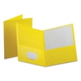 thumbnail image 2 of Oxford™ Twin-Pocket Portfolios, Yellow, Pack Of 10, 2 of 3