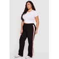 thumbnail image 2 of Women's Plus Size Side Stripe Pull On Pants with Pockets, 2 of 4