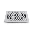 thumbnail image 5 of Cast Aluminum Floor Register with Holes and Matching Screws | Modern Design Heavy Duty Cast Aluminum | Size 8" X 12" VR-100 | White, 5 of 11