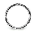 thumbnail image 2 of 925 Sterling Silver Stackable Expressions Polished Antiqued Ring Size: 6; for Adults and Teens; for Women and Men, 2 of 5