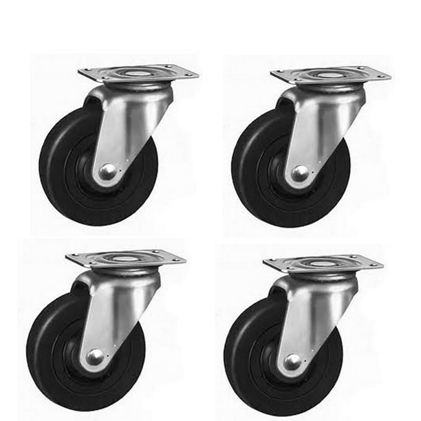 Caster Wheels Heavy Duty (2 inch) Set of 4 125lb. Load Bearing