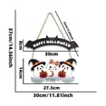 thumbnail image 3 of Beautynvta Hanging Door Sign, Cute Cartoon Ghosts Design, Happy Wooden Pendant, Wall Decor for Entryway Mantel Home Decor, 3 of 7