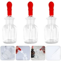 Masteelf 3PCS Glass Dropping Bottles Multi-purpose Dropper Bottles Compact Dropper Bottle