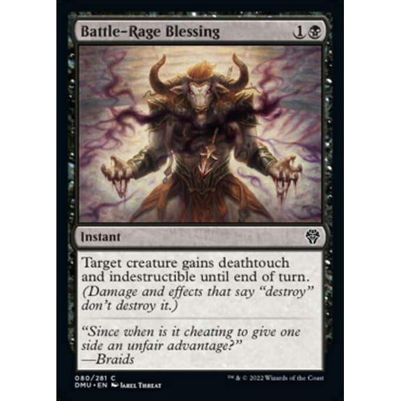 MtG Dominaria United Common Battle-Rage Blessing #80