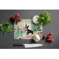 thumbnail image 3 of Carolines Treasures DAC3745LCB 15 x 12 in. Unisex Boston Terrier Christmas Cookies Glass Cutting Board, 3 of 5