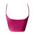 thumbnail image 6 of Beach Vacation Clothes for Women Blank Women Bodysuit Band Christmas Tops for plus Size Leather Corset Top X Bra in Tops Crop Top Workout Shirts Cropped Blank Crop Big Girls Yoga Backless Hot Pink XS, 6 of 6