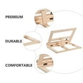 thumbnail image 5 of MLINS 1pc Student Reading Rack Wooden Reading Holder Desktop Book Stand (Wood Color), 5 of 8