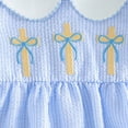thumbnail image 4 of Baby Girl Easter Dresses Short Sleeve Cute Embroidery A-Line Dress Toddler Girls Easter Clothes Size 12M-4T, 4 of 6