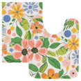 thumbnail image 7 of Yayeee Bath Rugs for Bathroom Floor Set of 2 Non Slip Fluffy Soft Absorbent Mat, Retro Pink Floral, 7 of 7