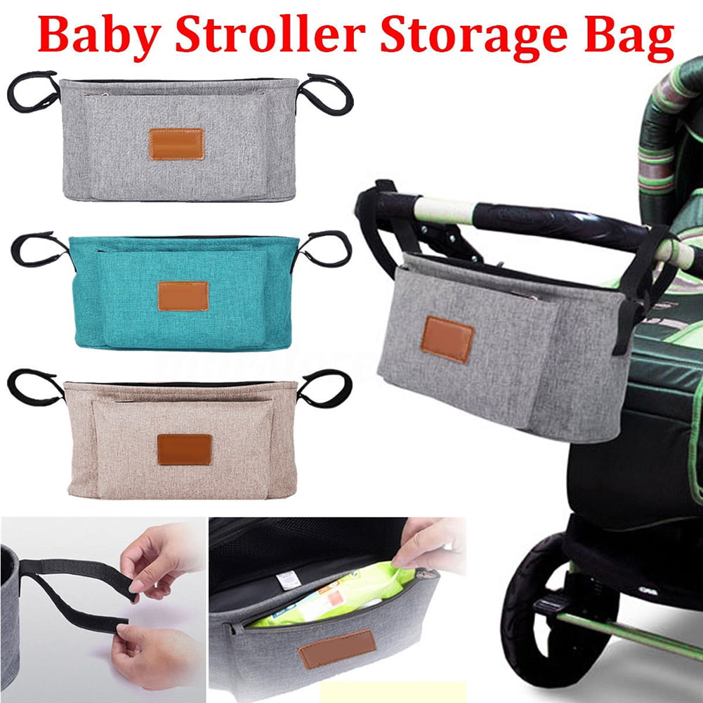 Baby Pram Stroller Buggy Storage Pushchair Bag Organizer Bottle Cup Pouch Holder 