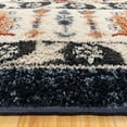 thumbnail image 5 of Gertmenian Alor Khelo Traditional Oriental Navy Blue/Ivory/Tan Polypropylene Indoor Area Rug, 9x13, 5 of 5