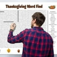 thumbnail image 3 of Jumbo Thanksgiving Word Search Poster, Giant 36"X24" Wall Game, Large Christmas Word Search Puzzle Poster, with 50 Holiday Words, A Fun Interactive, Family Holiday Party Activity (Christmas), 3 of 7