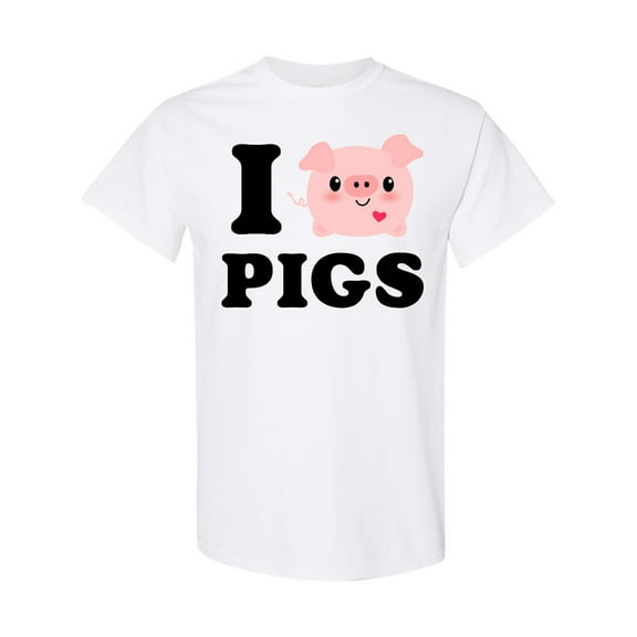 Inktastic I Love Pigs T-Shirt