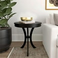 thumbnail image 4 of Home Square Round End Table in Black Licorice - Set of 2, 4 of 4