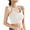 A_ White, variant on SMihono Open Back Halter Vests for Women Winter Fall Spaghetti Strap Short Corset Bustier Cami Tank Warm Tops Vests Women Brown XL