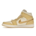 thumbnail image 2 of Jordan Women's 1 Mid SE Pale Vanilla Metallic Gold Shoes, from StockX, 2 of 5
