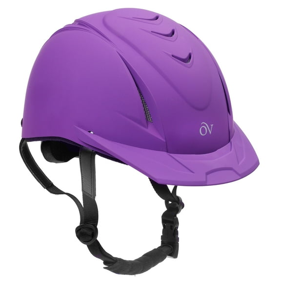 Sml Md Ovation Deluxe Lightweight Adjustable Horse Riding Schooler Helmet Purple