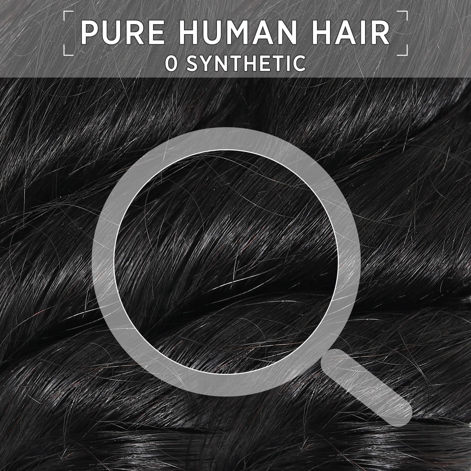 Loose Wave 3Bundles Human Hair Extensions 100% Unprocessed Curly Human Hair Bundles Wet and Wavy Hair, 3Bundles enough to full head