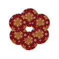 thumbnail image 7 of 13 Inch Round Placemats Set of 6, Red Christmas Non Slip Heat Insulation PP Table Mats, Winter Xmas Snowflakes Textured Washable Place Mats for Kitchen Dining Party Table Decor, 7 of 7