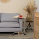 thumbnail image 2 of Escritorio Pequeno con Ruedas, Mesa Multifuncional Altura Ajustable Color Beige HOMEMAKE FURNITURE  Moderno Minimalista, 2 of 7