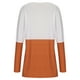 thumbnail image 5 of Camiseta de manga larga con cuello redondo para mujer a la moda, blusa holgada con estampado de otoño, Tops con bolsillos Fridja  bvmnju315, 5 of 8