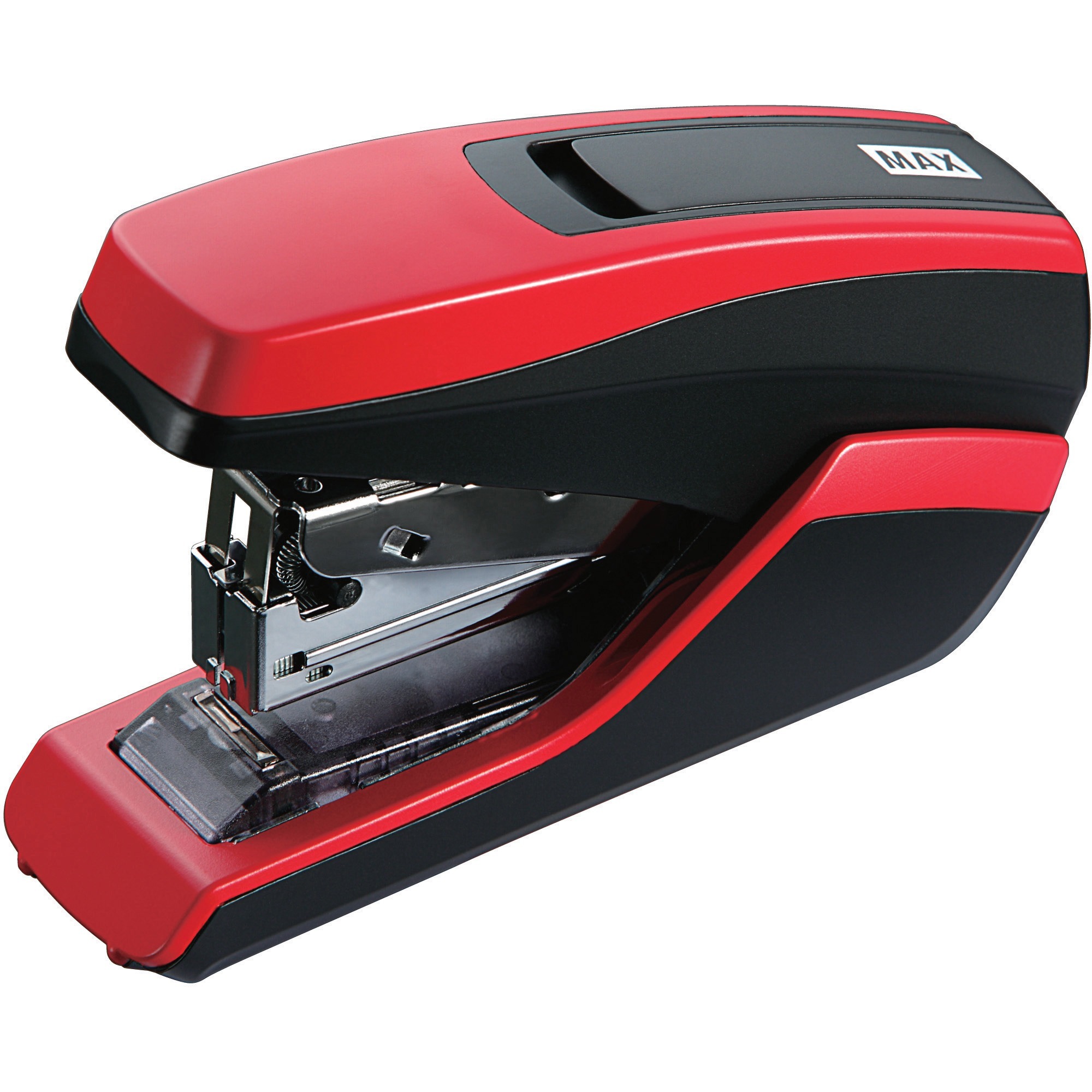 MAX, MXBHD91661, HD55FL Halfstrip Stapler, 1 Each, Red,Black