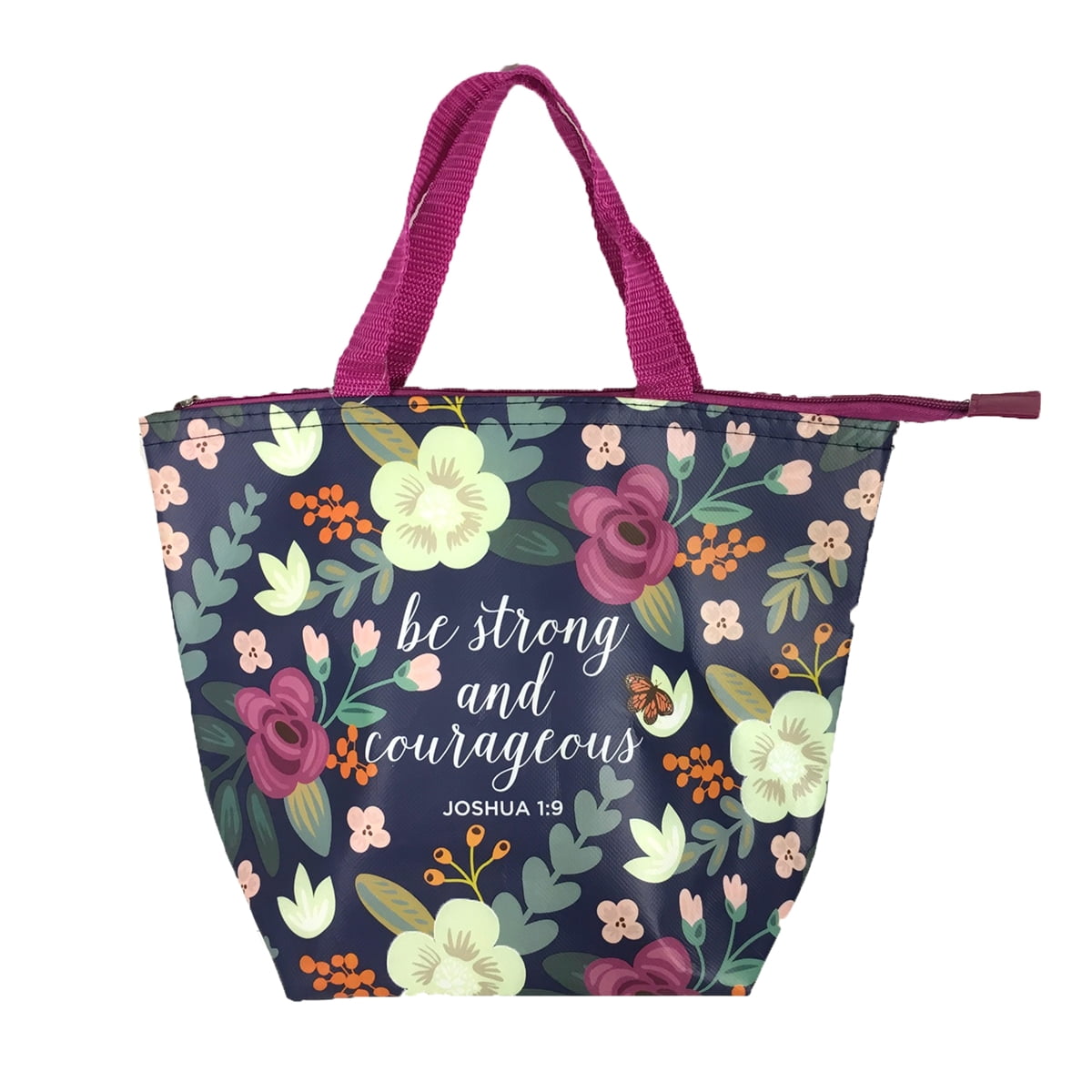 Coastal Tire And Auto >> Be Strong & Courageous Floral Print Eco-Friendly Insulated ... Coastal Tire And Auto >> Be Strong & Courageous Floral Print Eco-Friendly Insulated ...