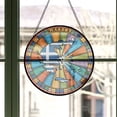 thumbnail image 3 of Greece Travel Decor Suncatcher Stained Glass Window Hanging, Gift for Traveller, Collection of Country Travel Souvenirs for Family and Friends, Greece Map and Flag Décor, 3 of 6
