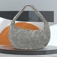 thumbnail image 2 of Bolso Pequeño para Axila Hobo Brillante Mujer Con Asa Diamantes Imitación, 2 of 6
