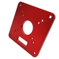 thumbnail image 1 of Aluminum Router Table Insert Plate Red Universal Trimming Machine Flip Board for Woodworking Benches Router Table Plate, 1 of 7