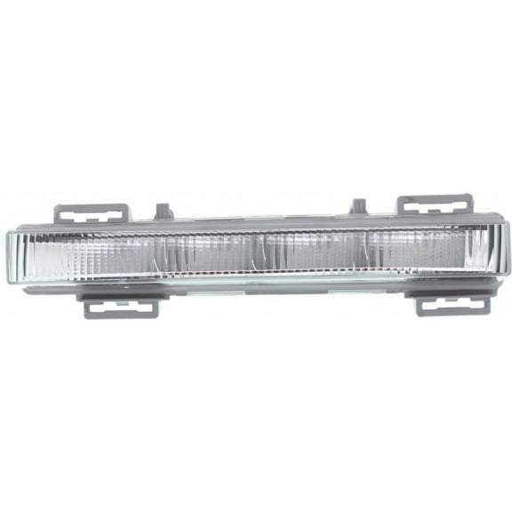CarLights360: For Mercedes-Benz GLK250 Daytime Running Light 2013 2014 2015 Driver Side | Gray Bezel | w/ Bulbs | LED | DOT | MB2562103 | 204 906 54 01