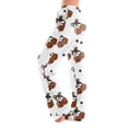 thumbnail image 2 of OIOLOYJM Halloween Wide Pants for Women Cute Pumpkin Sleep Comfy Party Pajama Pants Stretch Casual Elastic Waist Loungewear White L, 2 of 7