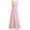 Pearl Pink, variant on Womens Lace Chiffon Wedding Bridesmaid Maxi Dress Sleeveless Evening Party Formal Dress Pearl Pink 4