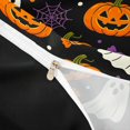 thumbnail image 4 of Homewish Halloween Pumpkin Ghost Bedding for Kids, Black Orange Striped Candy Star Duvet Cover Full, Black Reversible, 3pcs, 1 Duvet Cover and 2 Pillowcases, 4 of 6