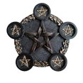 thumbnail image 2 of Vogacara Candelabro en forma de estrella para sala de estar, dormitorio, candelabro para sesión de fotos, portavelas de resina, accesorio de fotografía, Juguetes novedosos y de broma Bronce negro Vogacara FN011067-02, 2 of 6