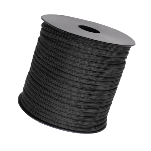 Maoww Paracorde de Camping Multifonction 4mm Cordon de Parachute Gris Randonnée Survie Voyage pour Argent Noir 50m